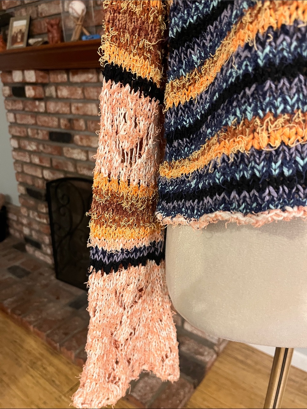 Free People NWOT ptp 24 $168 butterfly knit - Picture 3 of 6